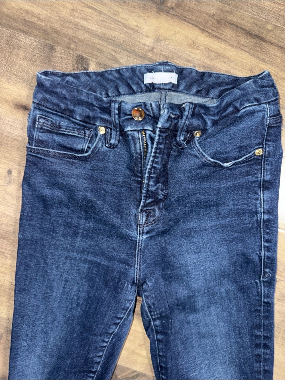 Good American Good Legs Button Fly Jeans 2/26 EUC - Picture 3 of 9
